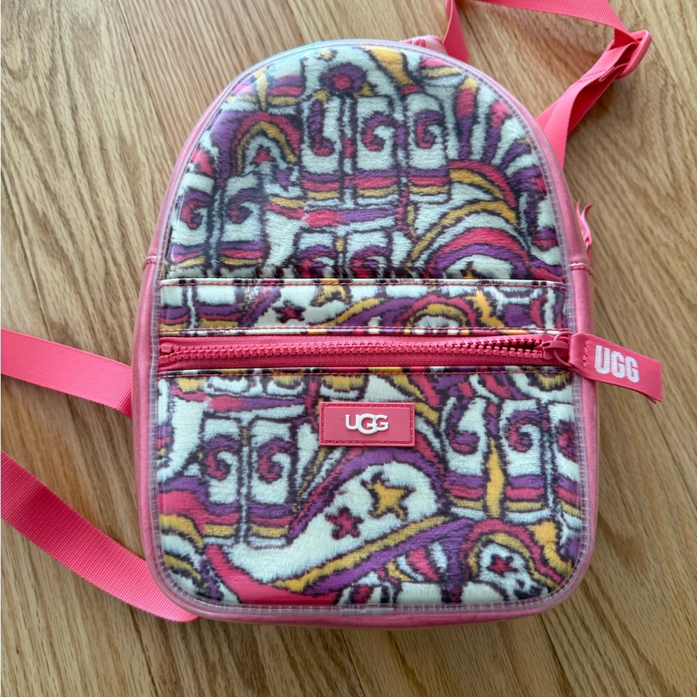 UGG Vibrant Pink and Patterned Backpack